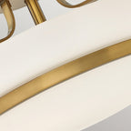 HK-HARPER-SFM-HB Harper 3 Light Ceiling Semi-Flush Heritage Brass