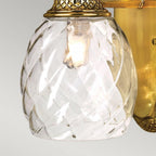 HK-PLANTATION1-BATH-BB Plantation 1 Light Bathroom Wall Light Burnished Brass