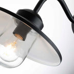 Klampenborg 1 Light Outdoor PIR Wall Lantern Black