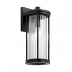 KL-BARRAS2-M-BK Barras 1 Light Outdoor Medium Wall Lantern Black
