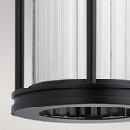 KL-BARRAS2-M-BK Barras 1 Light Outdoor Medium Wall Lantern Black