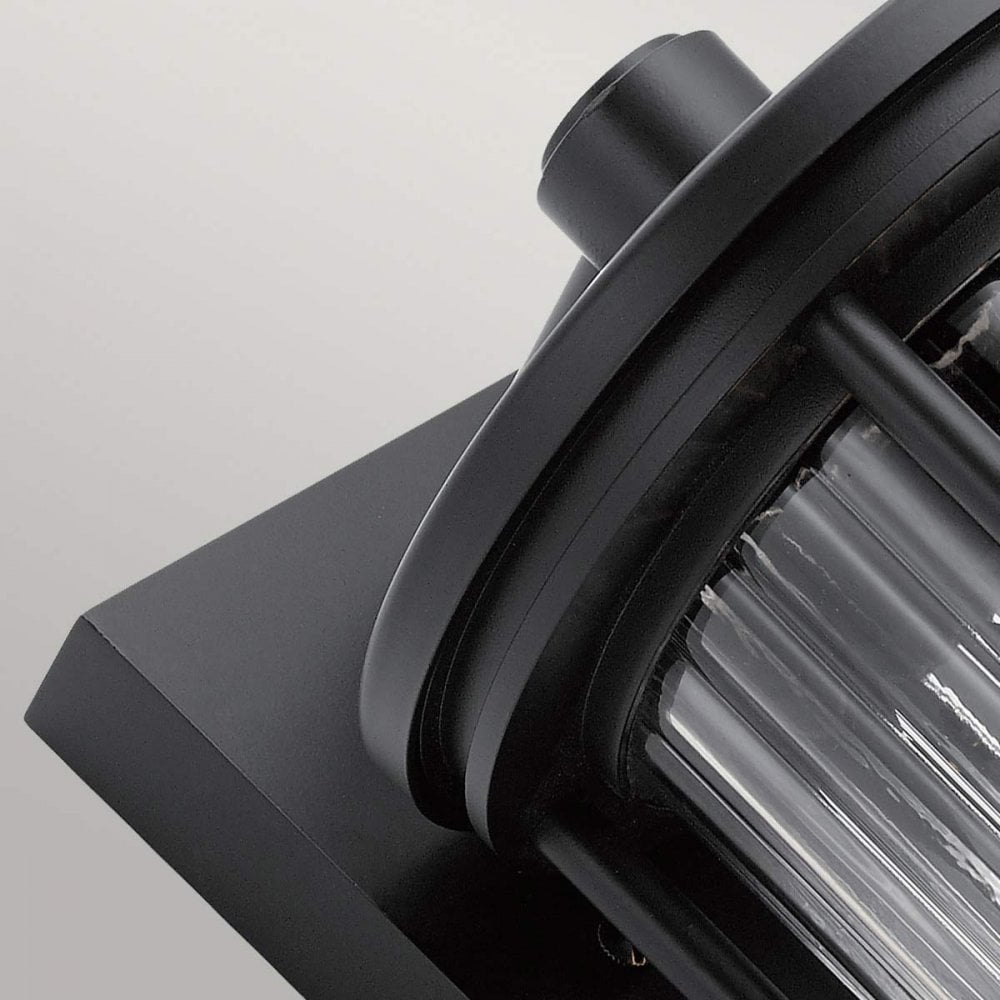 KL-BARRAS2-M-BK Barras 1 Light Outdoor Medium Wall Lantern Black