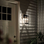 KL-BARRAS2-S-BK Barras 1 Light Outdoor Small Wall Lantern Black