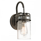 KL-BRINLEY1-OZ Brinley 1 Light Wall Light Olde Bronze