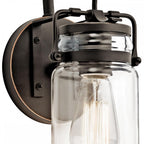 KL-BRINLEY1-OZ Brinley 1 Light Wall Light Olde Bronze