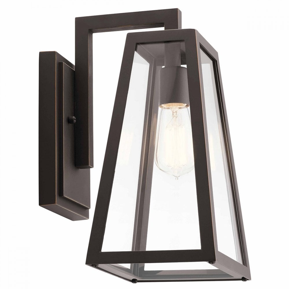 KL-DELISON-M-RZ Delison 1 Light Outdoor Medium Wall Lantern Rubbed Bronze