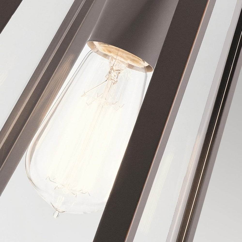 KL-DELISON-M-RZ Delison 1 Light Outdoor Medium Wall Lantern Rubbed Bronze