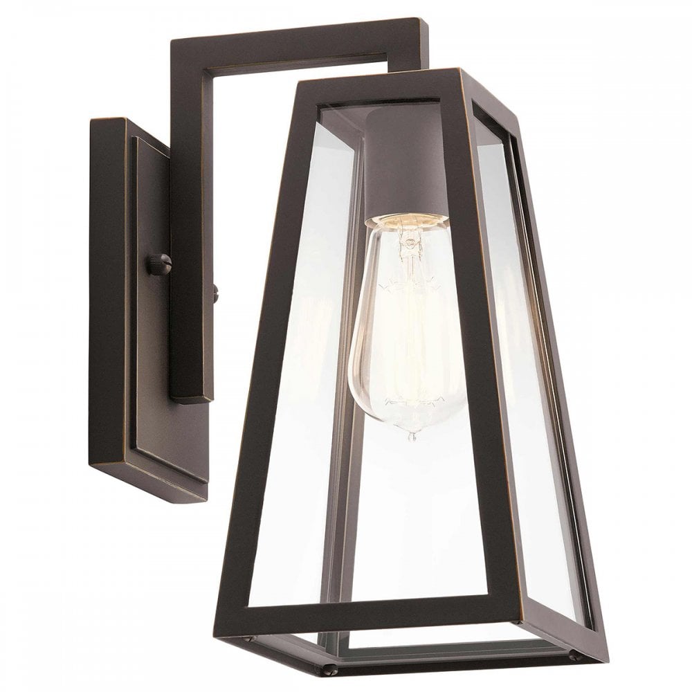 KL-DELISON-S-RZ Delison 1 Light Outdoor Small Wall Lantern Rubbed Bronze