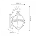 KL-HALLERON-2S-BU Halleron 2 Light Outdoor Wall Lantern Burnished Bronze