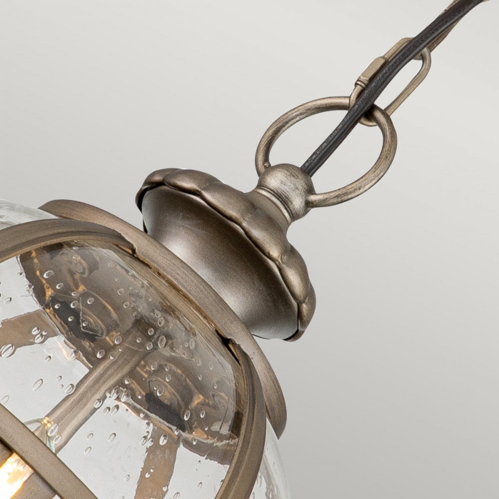 KL-HALLERON-8M-BU Halleron 3 Light Outdoor Chain Lantern Burnished Bronze