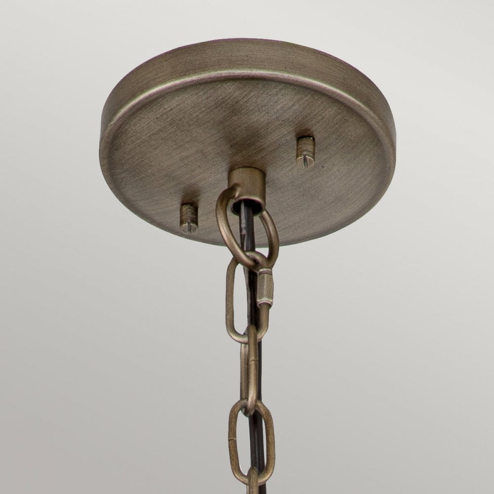 KL-HALLERON-8M-BU Halleron 3 Light Outdoor Chain Lantern Burnished Bronze