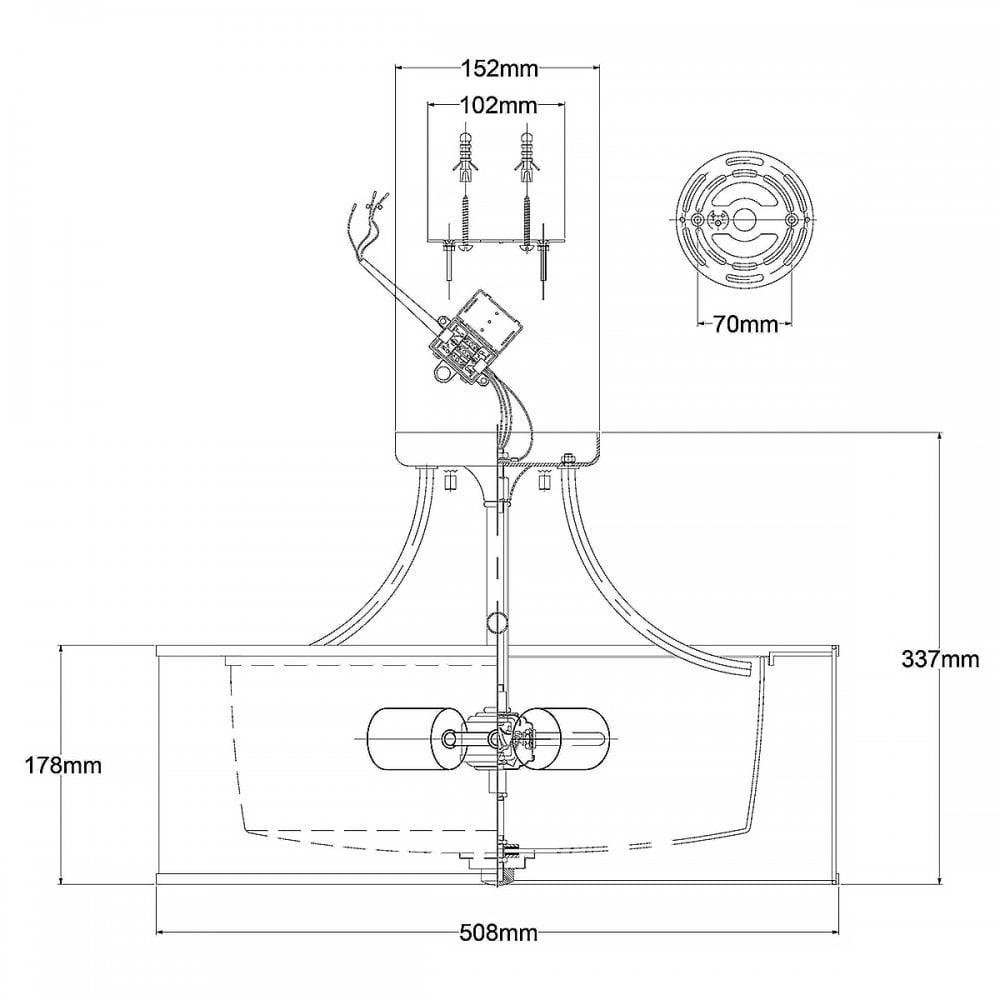 KL-LACEY-SFM-MB Lacey 4 Light Ceiling Semi-Flush Mission Bronze