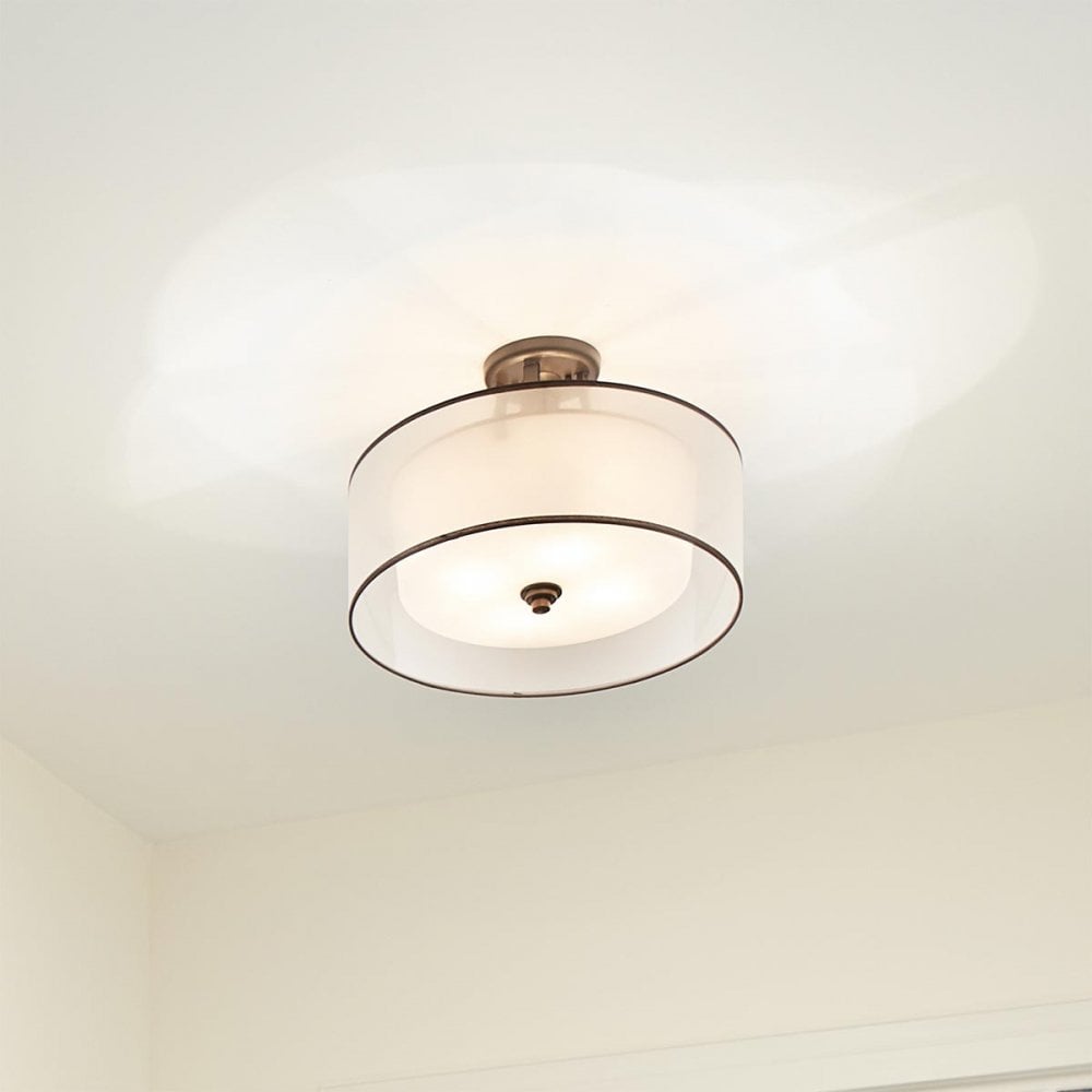 KL-LACEY-SFM-MB Lacey 4 Light Ceiling Semi-Flush Mission Bronze
