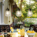 KL-LYNDON8-S-AZ Lyndon 1 Light Outdoor Small Chain Lantern Architectural Bronze