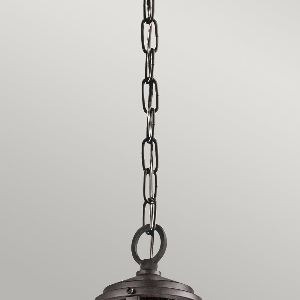 KL-LYNDON8-S-AZ Lyndon 1 Light Outdoor Small Chain Lantern Architectural Bronze