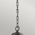 KL-LYNDON8-S-AZ Lyndon 1 Light Outdoor Small Chain Lantern Architectural Bronze