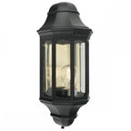 M8-BLACK Malaga 1 Light Outdoor Wall Lantern Black
