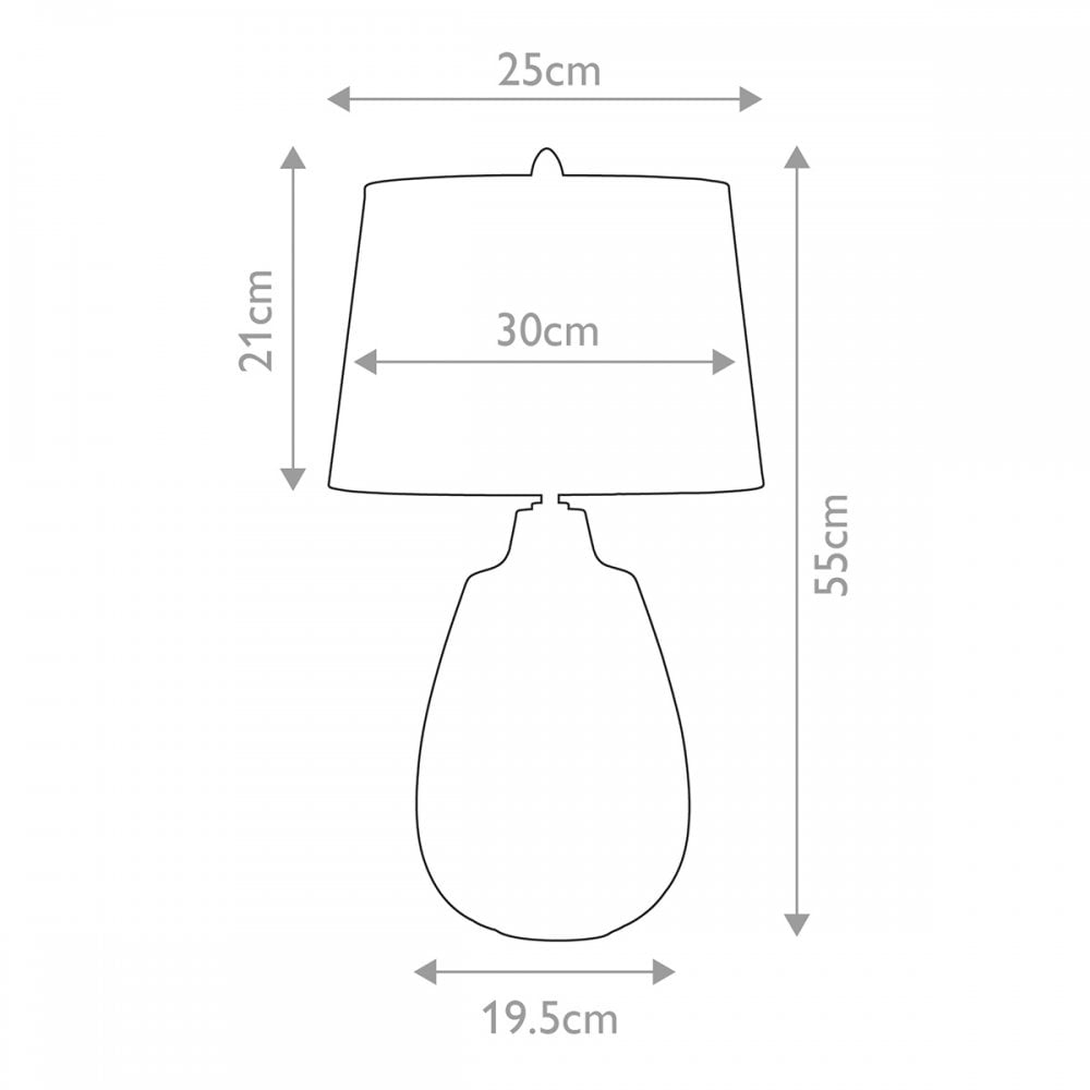 NEWHAM-TL-S Newham 1 Light Table Lamp Bronze Ceramic / Pearl shade
