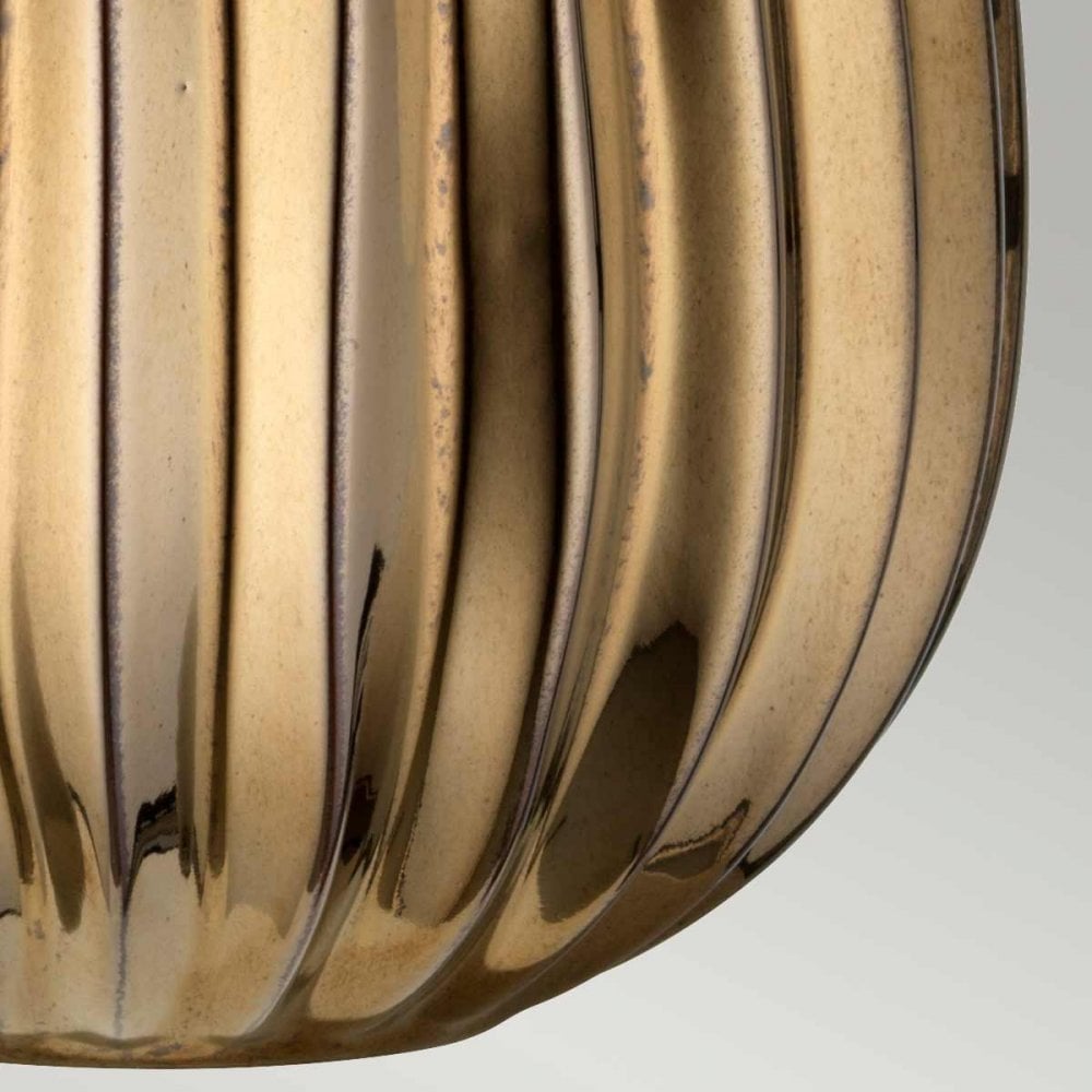 NEWHAM-TL-S Newham 1 Light Table Lamp Bronze Ceramic / Pearl shade
