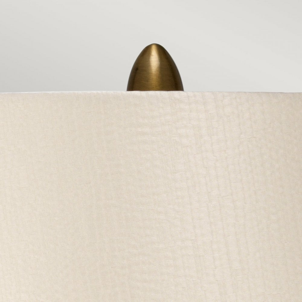 NEWHAM-TL-S Newham 1 Light Table Lamp Bronze Ceramic / Pearl shade