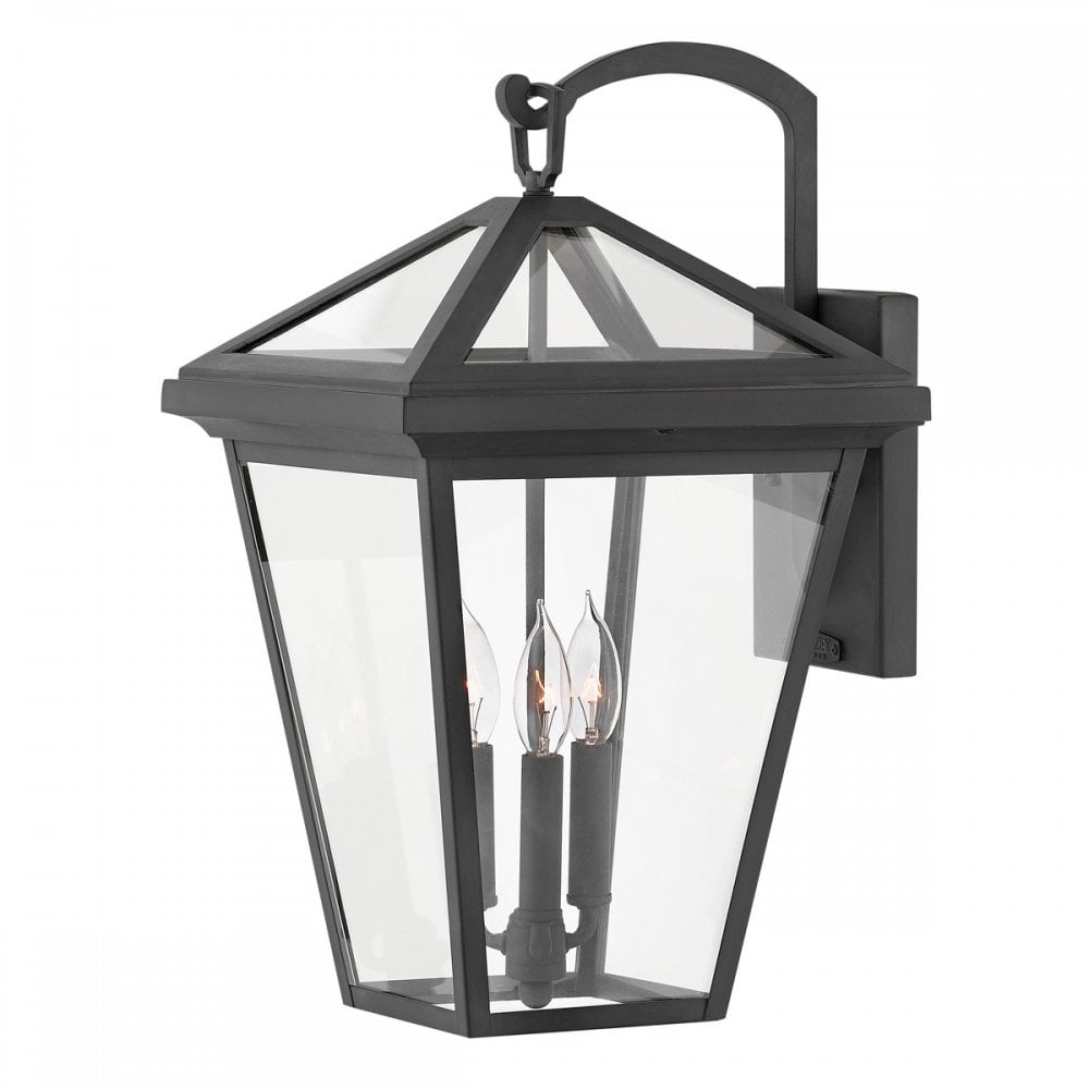 QN-ALFORD-PLACE2-L-MB Alford Place 3 Light Outdoor Large Wall Lantern Museum Black (S)