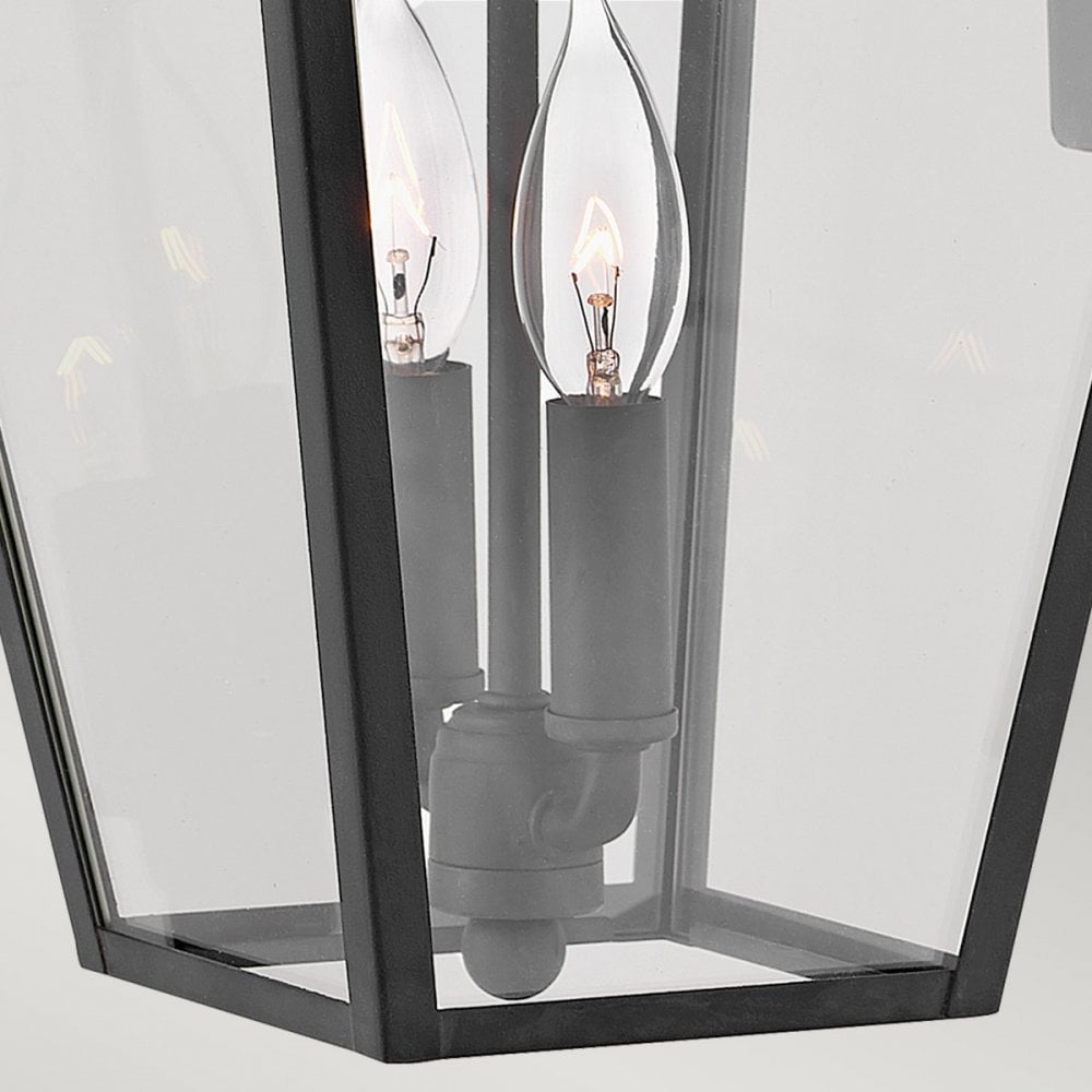 QN-ALFORD-PLACE2-M-MB Alford Place 2 Light Outdoor Medium Wall Lantern Museum Black