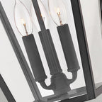 QN-ALFORD-PLACE8-L-MB Alford Place 3 Light Outdoor Large Chain Lantern Museum Black