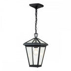 QN-ALFORD-PLACE8-S-MB Alford Place 1 Light Outdoor Small Chain Lantern Museum Black