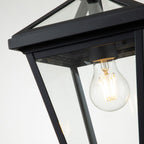 QN-ALFORD-PLACE8-S-MB Alford Place 1 Light Outdoor Small Chain Lantern Museum Black