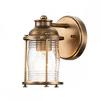 QN-ASHLANDBAY1-NBR-BATH Ashland Bay 1 Light Bathroom Wall Light Natural Brass (S)