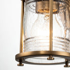 QN-ASHLANDBAY1-NBR-BATH Ashland Bay 1 Light Bathroom Wall Light Natural Brass (S)