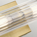 QN-AZORES2-NBR Azores 2 Light Bathroom Wall Light Natural Brass