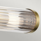 QN-AZORES2-NBR Azores 2 Light Bathroom Wall Light Natural Brass