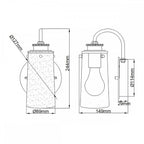 QN-BRAELYN1-BB Braelyn 1 Light Bathroom Wall Light Brushed Brass