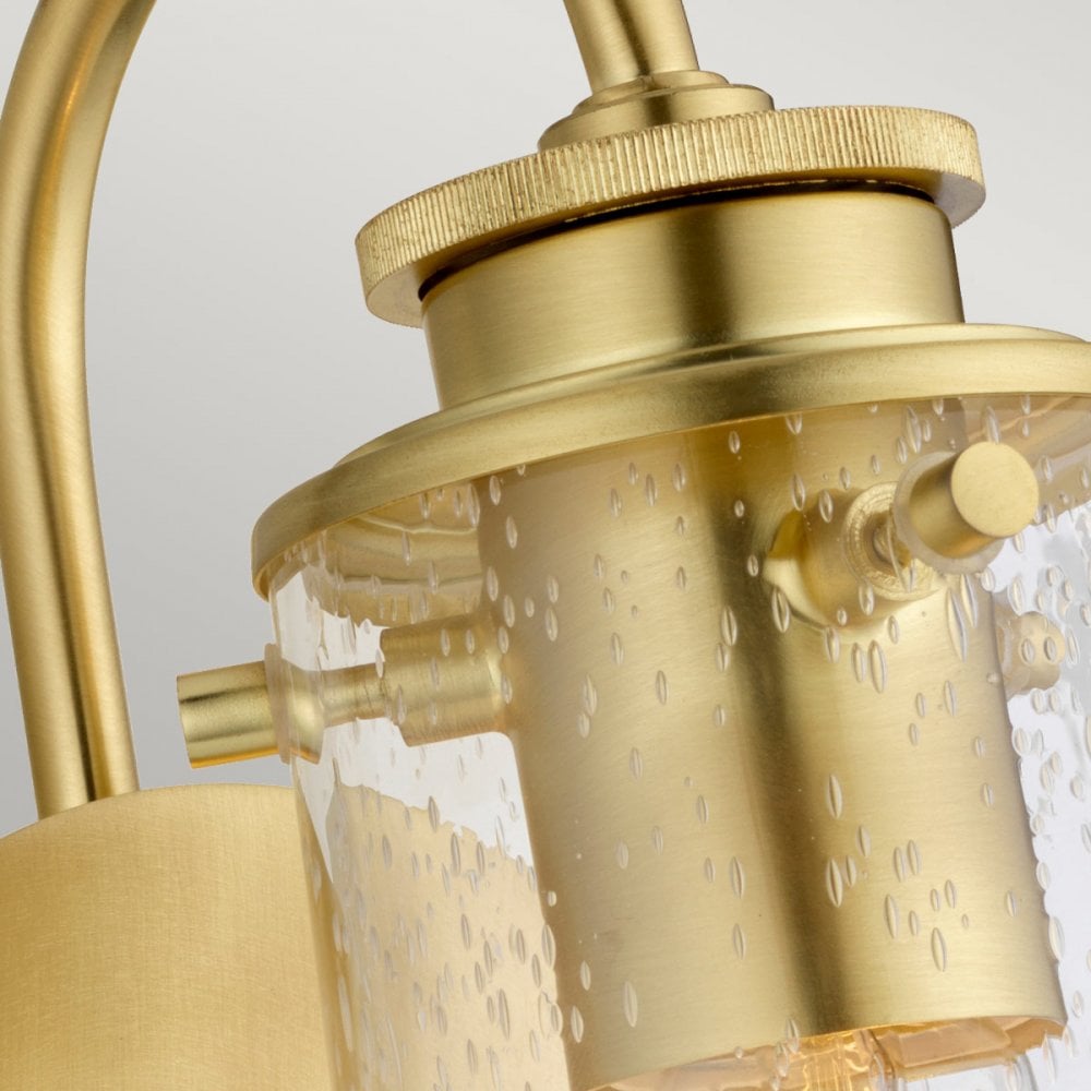 QN-BRAELYN1-BB Braelyn 1 Light Bathroom Wall Light Brushed Brass