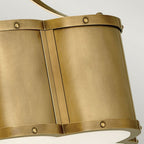 QN-CHANCE-SF-S-HB Chance 2 Light Ceiling Semi-Flush Heritage Brass