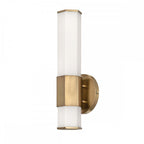 QN-FACET-LED1-HB-BATH Facet 1 Light LED Bathroom Wall Light Heritage Brass
