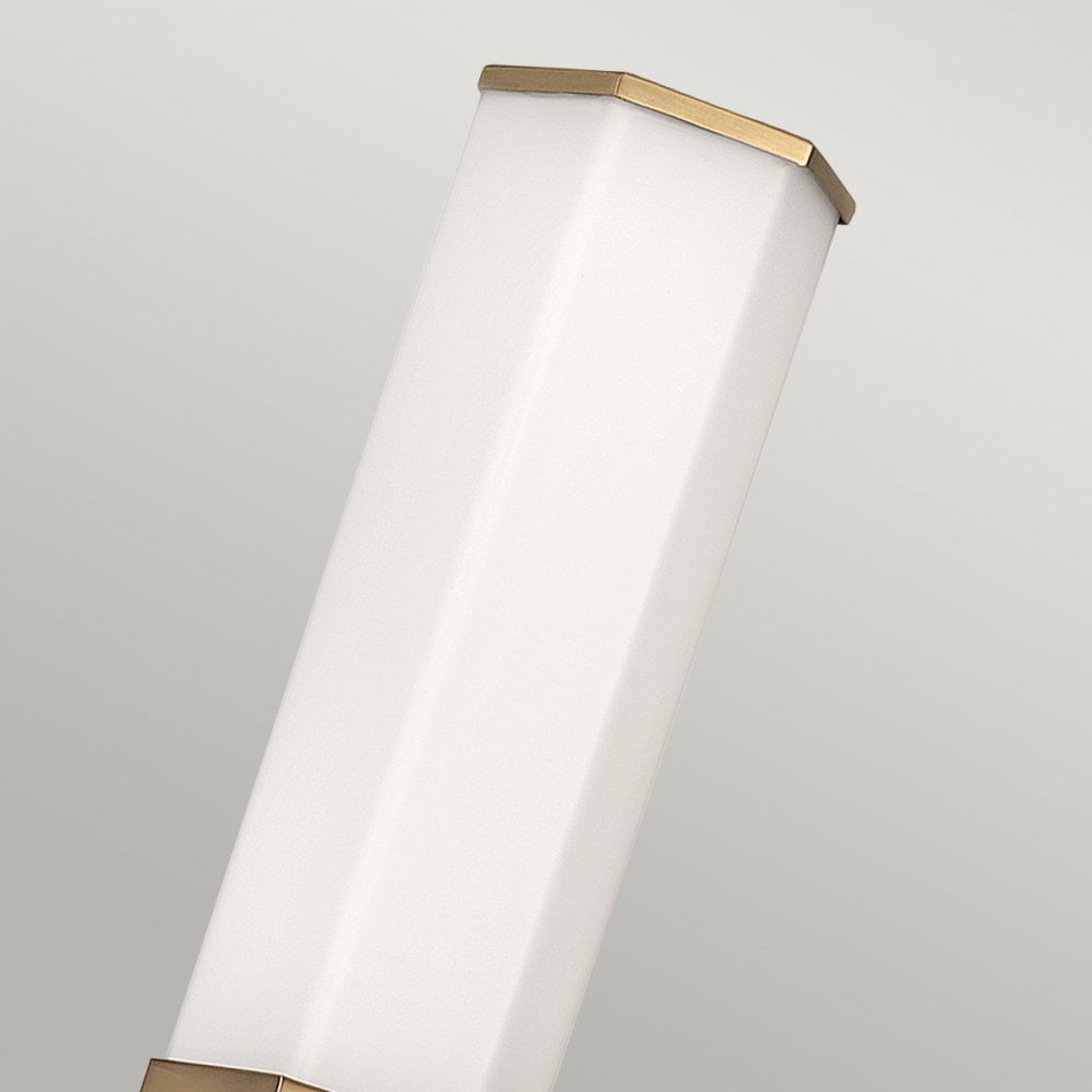 QN-FACET-LED1-HB-BATH Facet 1 Light LED Bathroom Wall Light Heritage Brass