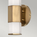 QN-FACET-LED1-HB-BATH Facet 1 Light LED Bathroom Wall Light Heritage Brass