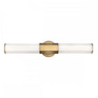 QN-FACET-LED2-HB-BATH Facet 2 Light LED Bathroom Wall Light Heritage Brass