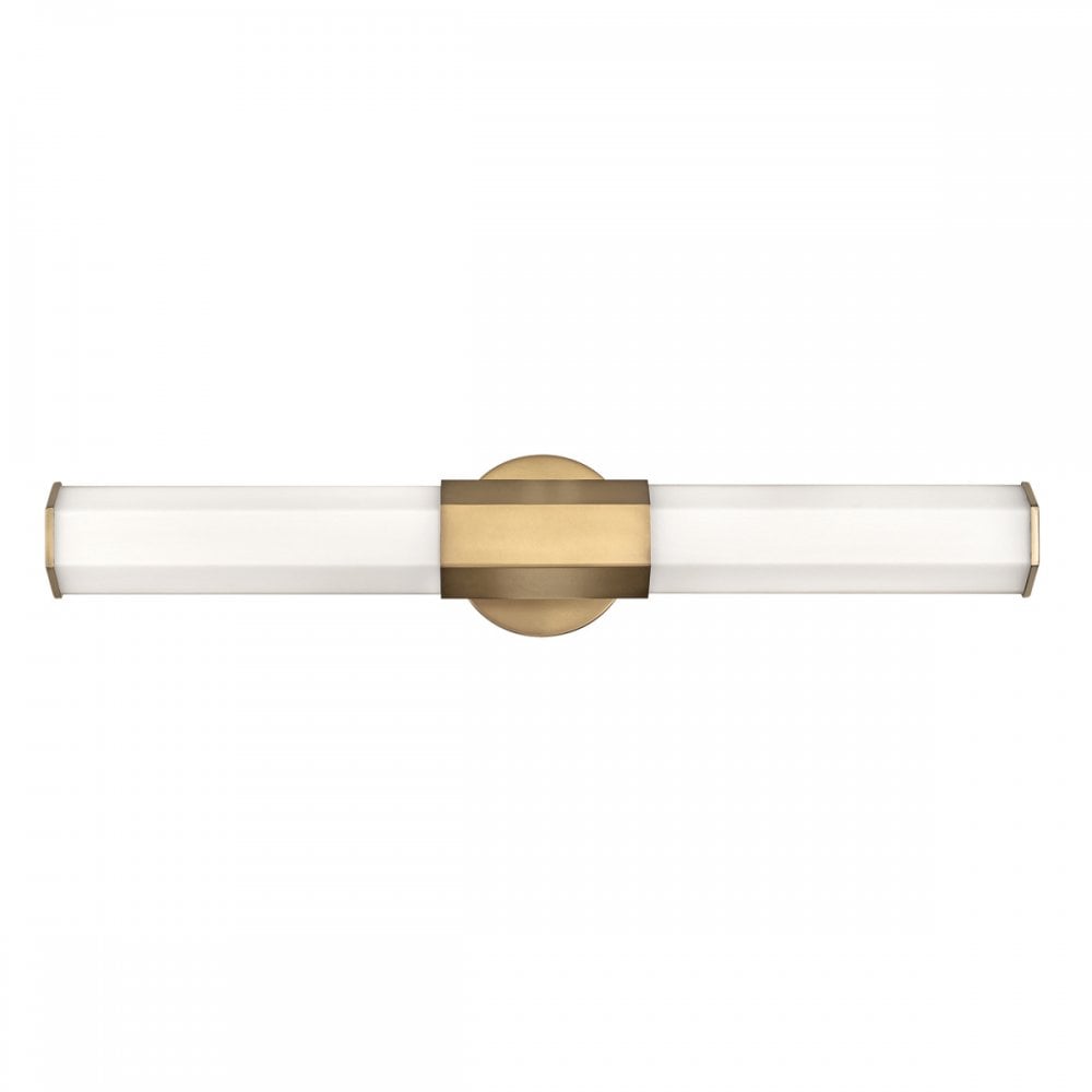 QN-FACET-LED2-HB-BATH Facet 2 Light LED Bathroom Wall Light Heritage Brass