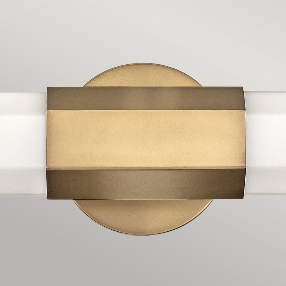 QN-FACET-LED2-HB-BATH Facet 2 Light LED Bathroom Wall Light Heritage Brass