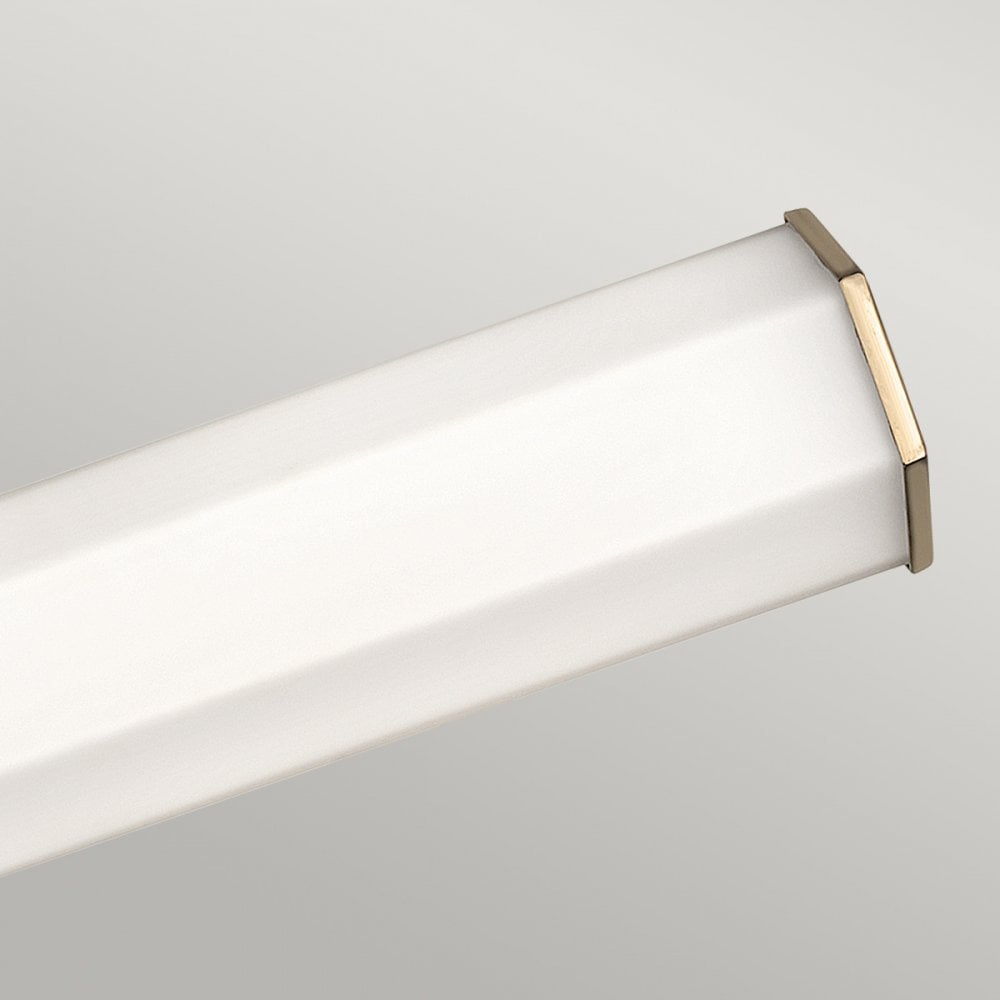 QN-FACET-LED2-HB-BATH Facet 2 Light LED Bathroom Wall Light Heritage Brass