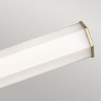 QN-FACET-LED2-HB-BATH Facet 2 Light LED Bathroom Wall Light Heritage Brass