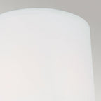 QN-FELIXSTOWE1 Felixstowe 1 Light Bathroom Wall Light Polished Chrome, White Parchment Shade