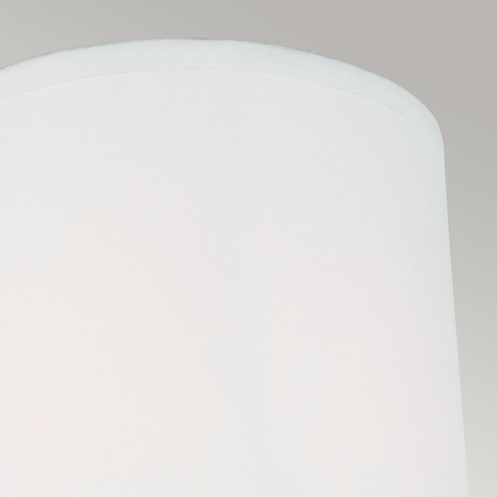 QN-FELIXSTOWE1 Felixstowe 1 Light Bathroom Wall Light Polished Chrome, White Parchment Shade