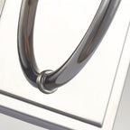 QN-FELIXSTOWE1 Felixstowe 1 Light Bathroom Wall Light Polished Chrome, White Parchment Shade