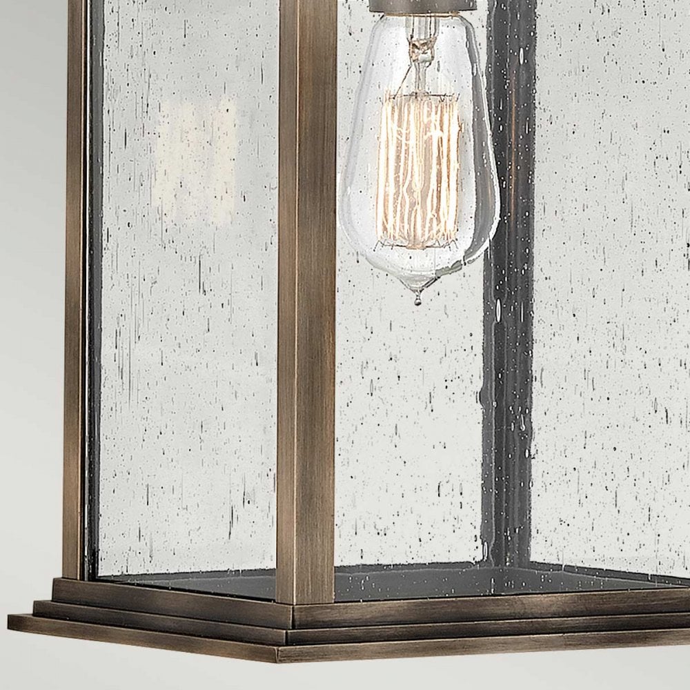 QN-GRANT-L-BU Grant 1 Light Outdoor Large Wall Lantern Burnished Bronze