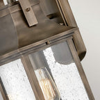 QN-GRANT-S-BU Grant 1 Light Outdoor Small Wall Lantern Burnished Bronze