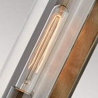 QN-PEARSON-M-BU Pearson 1 Light Outdoor Medium Wall Lantern Burnished Bronze